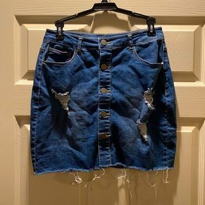 American Threads Jean skirt Medium